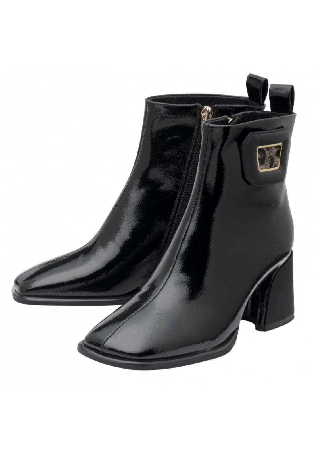 Quincy Ankle Boot - Black Patent