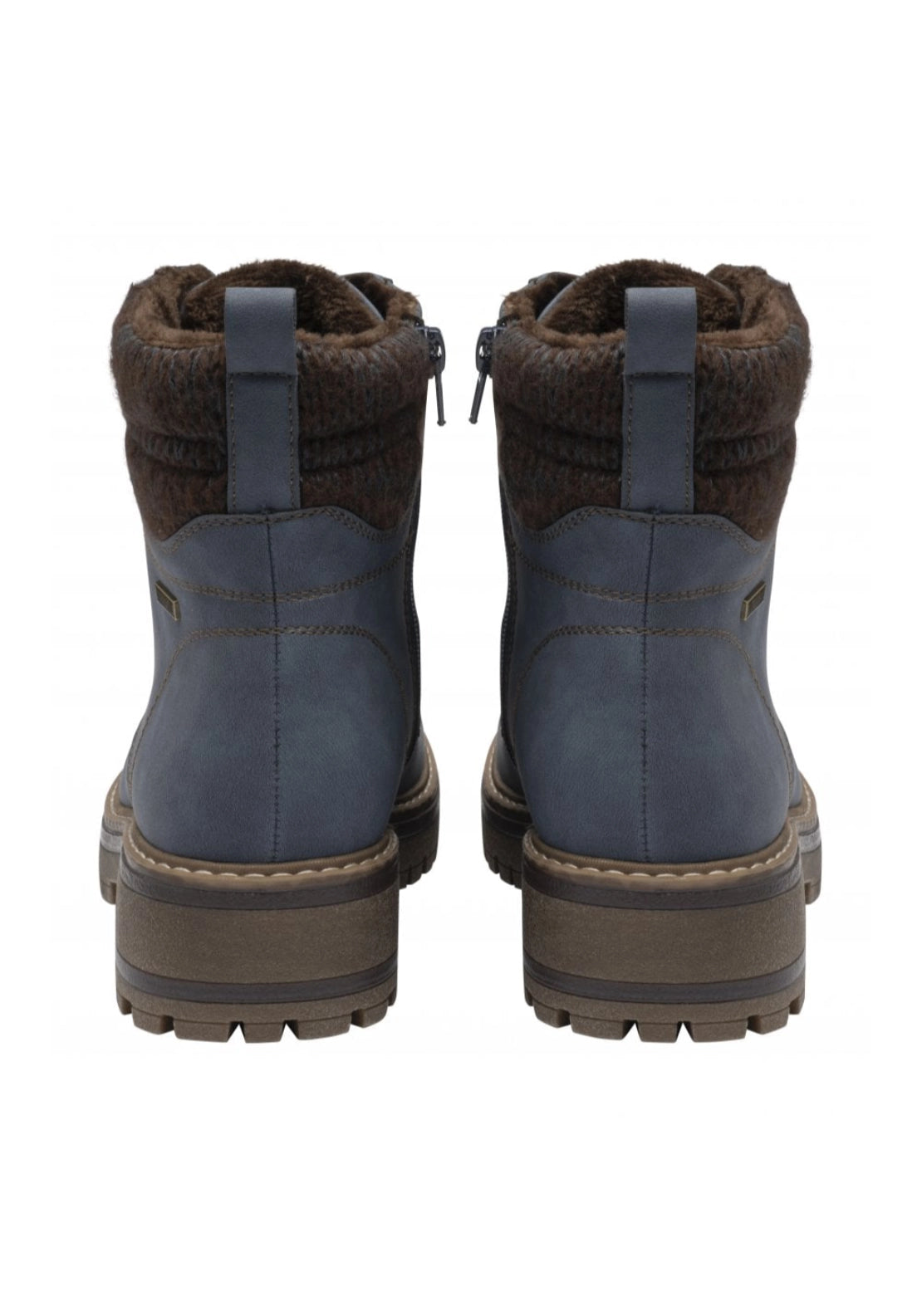Lotus Stefani Waterproof Lace Up Boot - Blue 3 Shaws Department Stores