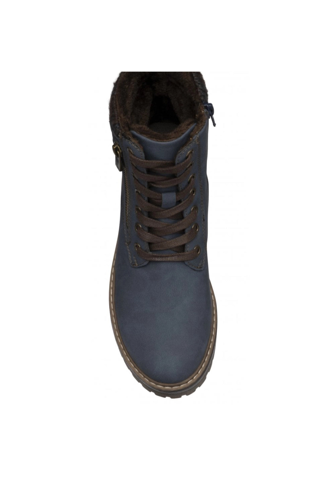 Lotus Stefani Waterproof Lace Up Boot - Blue 4 Shaws Department Stores