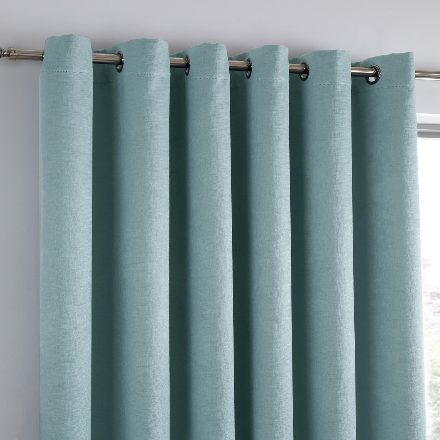 The Home Collection Luna Duck Egg Dim Out Eyelet Curtains 2 Shaws Department Stores