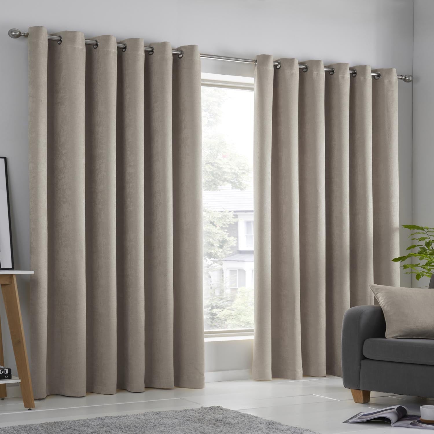 The Home Collection Luna Dim Out Eyelet Curtains 1 Shaws Department Stores