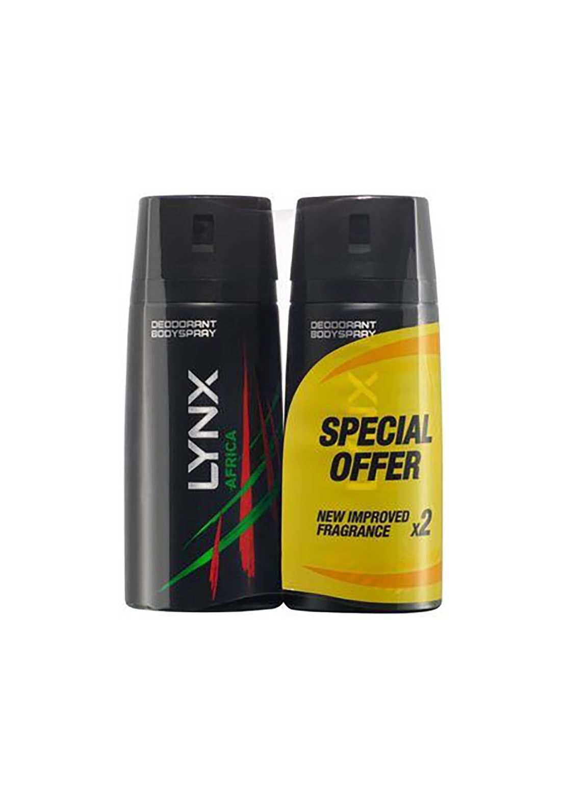 Lynx Africa Bodyspray Twin Pack 1 Shaws Department Stores