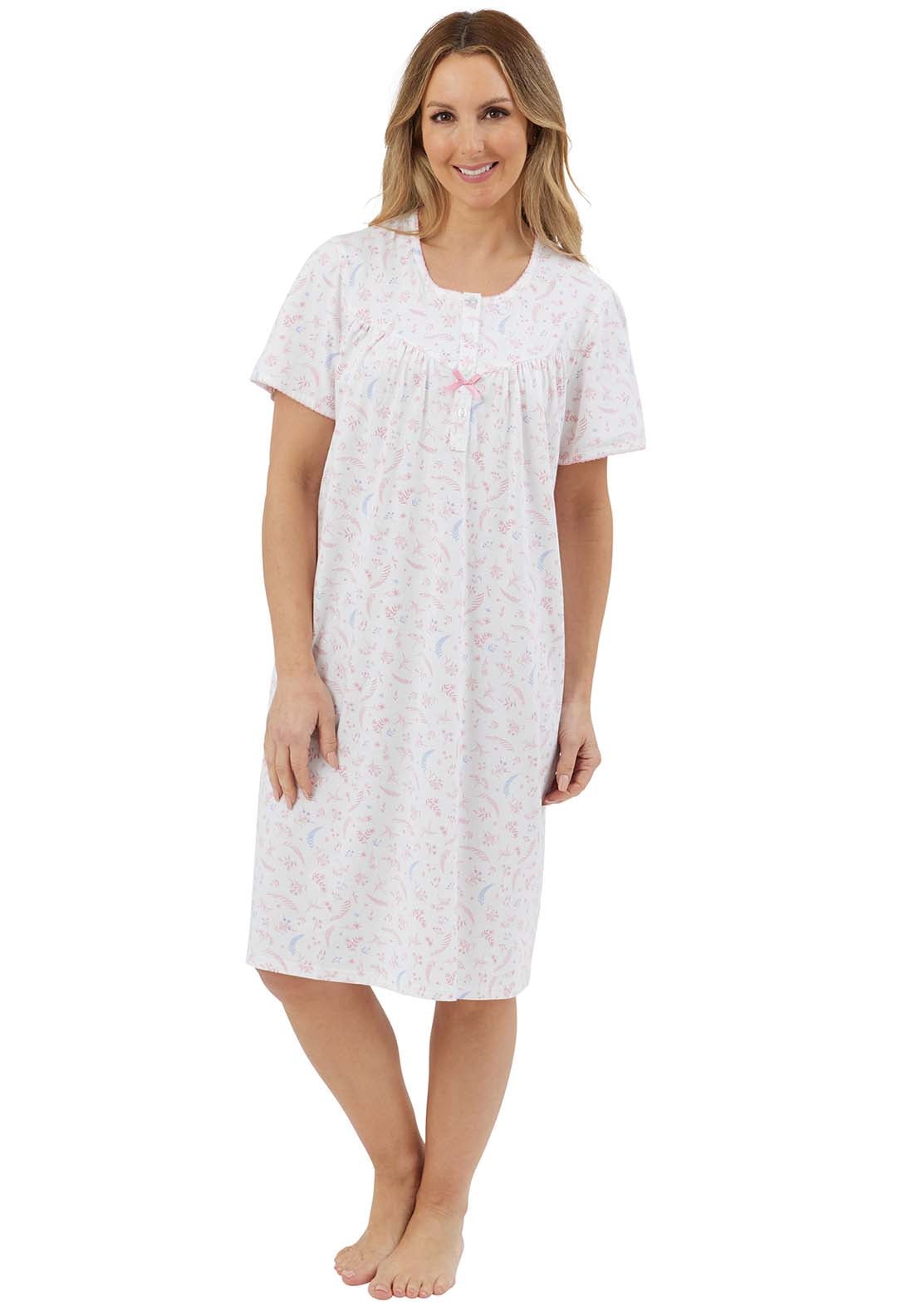 Marlon Harvest Floral Nightdress - Blue 1 Shaws Department Stores