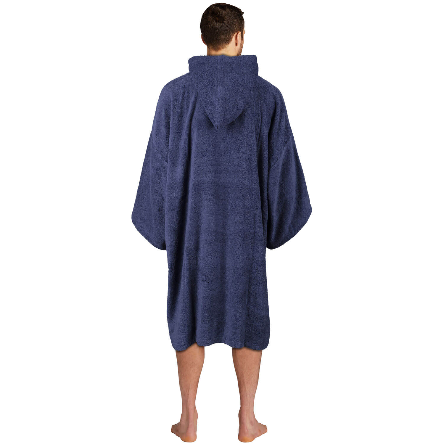 The Home Collection Adult Long Sleeve Poncho - Medium - Navy 2 Shaws Department Stores