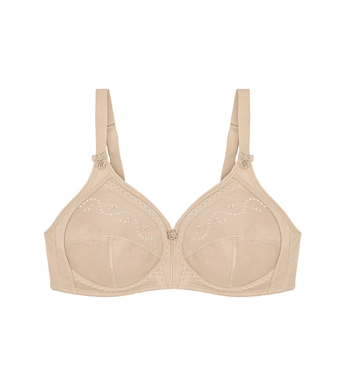 Triumph Doreen + Cotton Non-Wired Bra - Nude 1 Shaws Department Stores