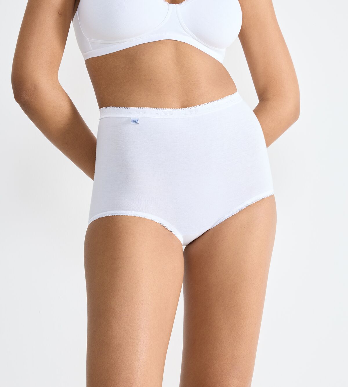 Sloggi Basic+ Maxi 3 Pack - White 1 Shaws Department Stores
