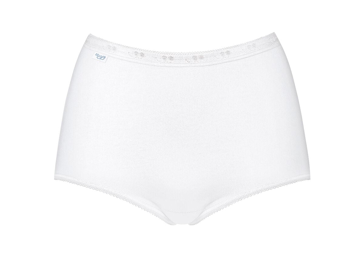 Sloggi Basic+ Maxi 3 Pack - White 7 Shaws Department Stores
