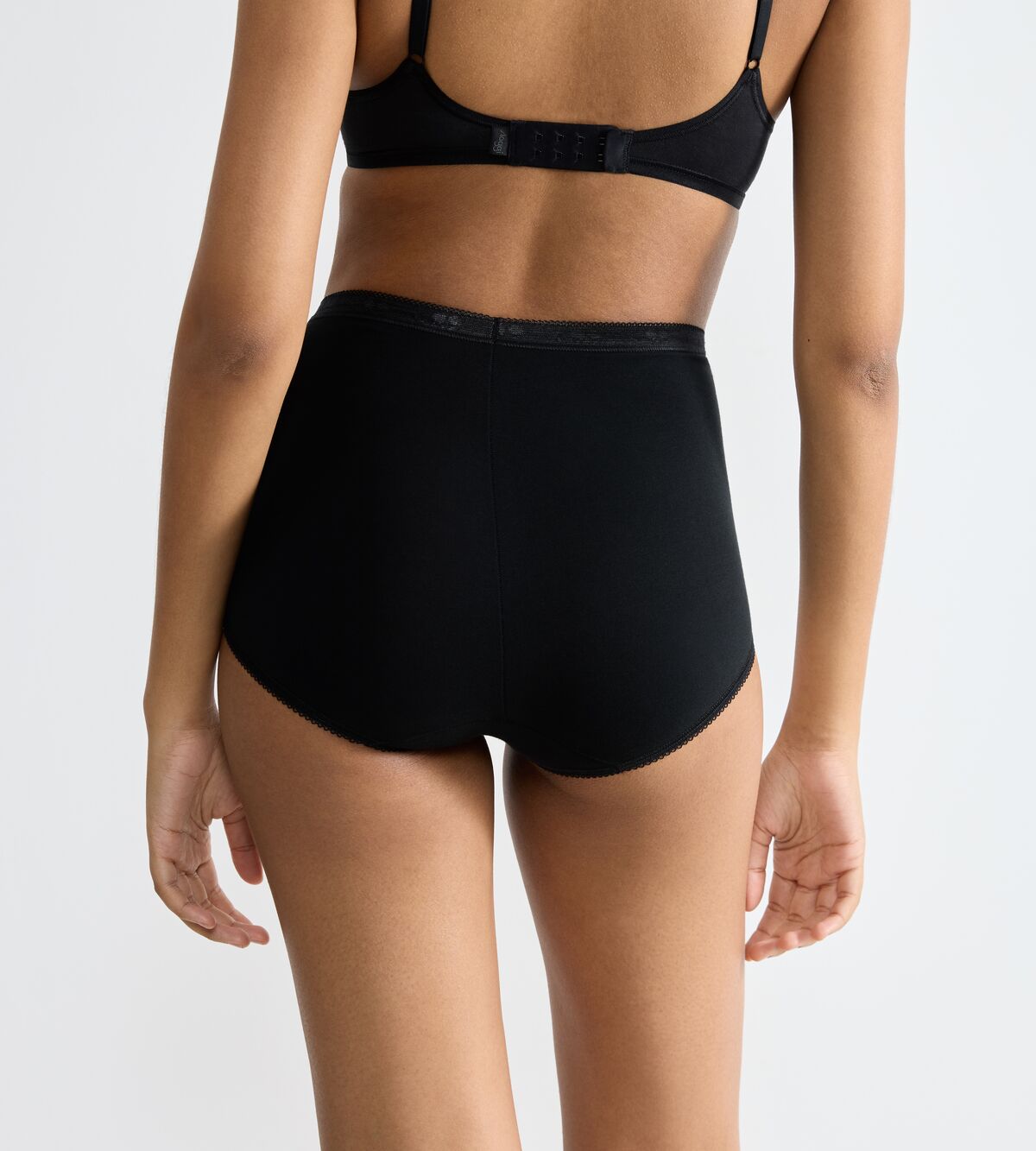 Sloggi Basic+ Maxi 3 Pack - Black 2 Shaws Department Stores
