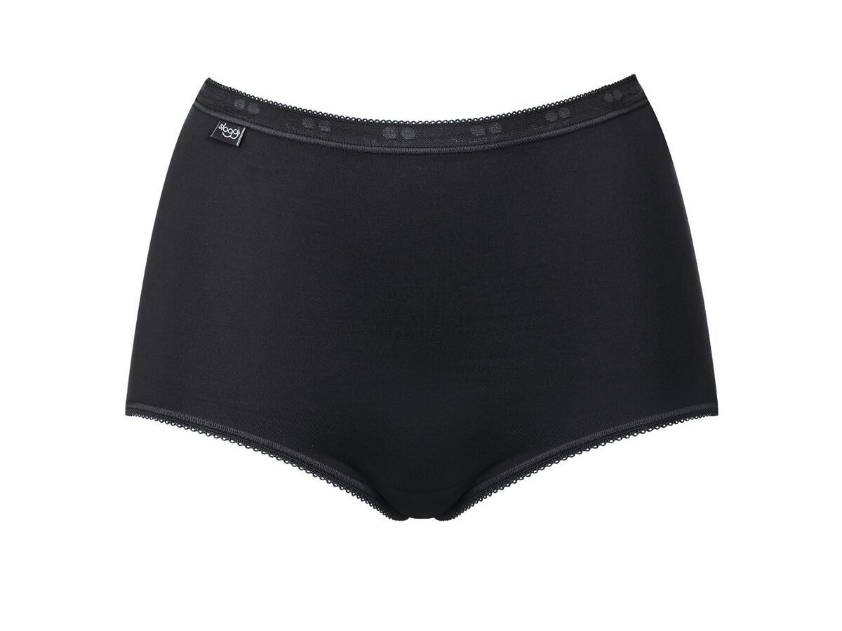 Sloggi Basic+ Maxi 3 Pack - Black 6 Shaws Department Stores