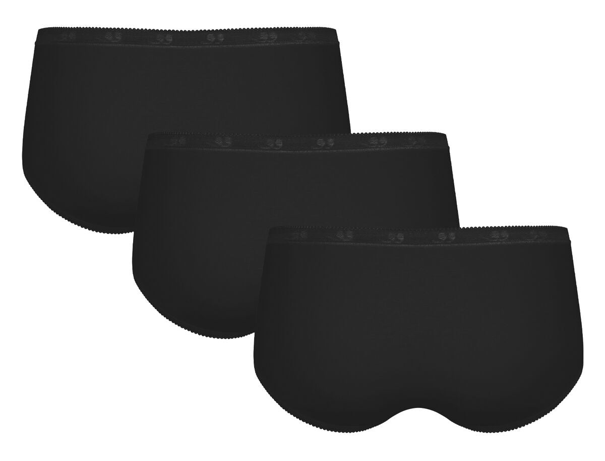 Sloggi Basic+ Midi 3 Pack - Black 5 Shaws Department Stores