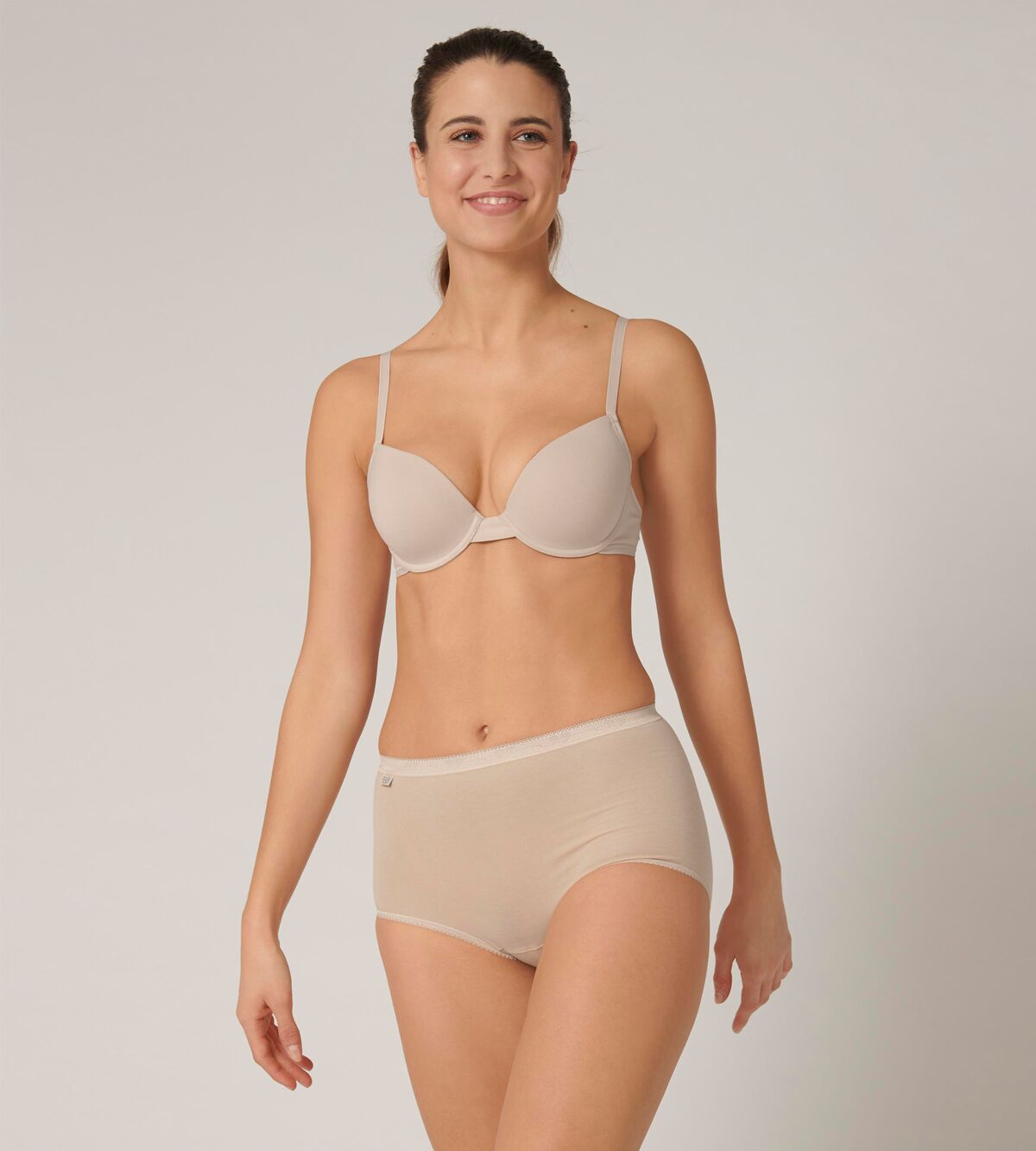 Sloggi Basic Maxi Brief 3 Plus 1 Pack - Nude 1 Shaws Department Stores