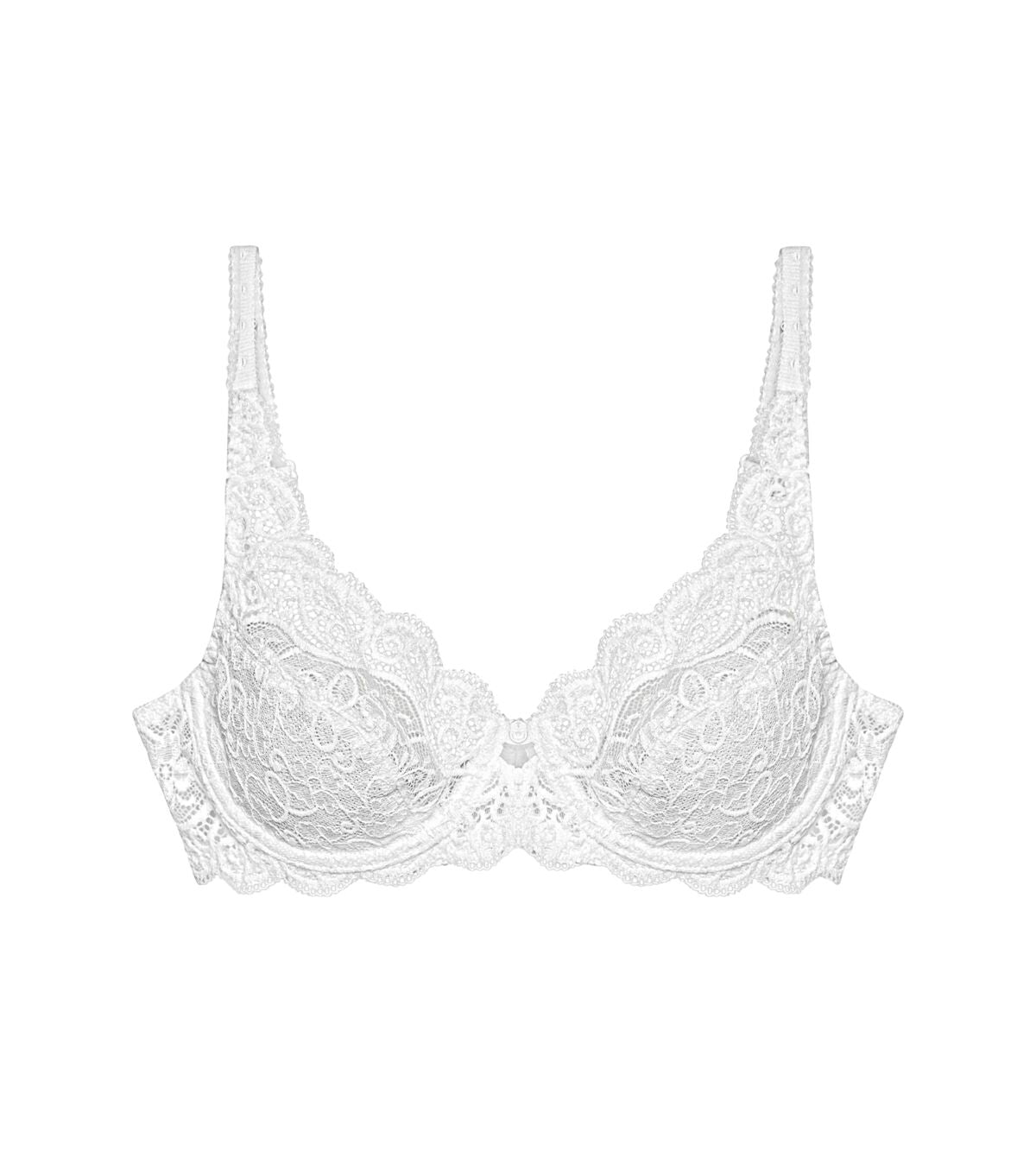 Triumph Amourette 300 Wired lacy bra - White 1 Shaws Department Stores