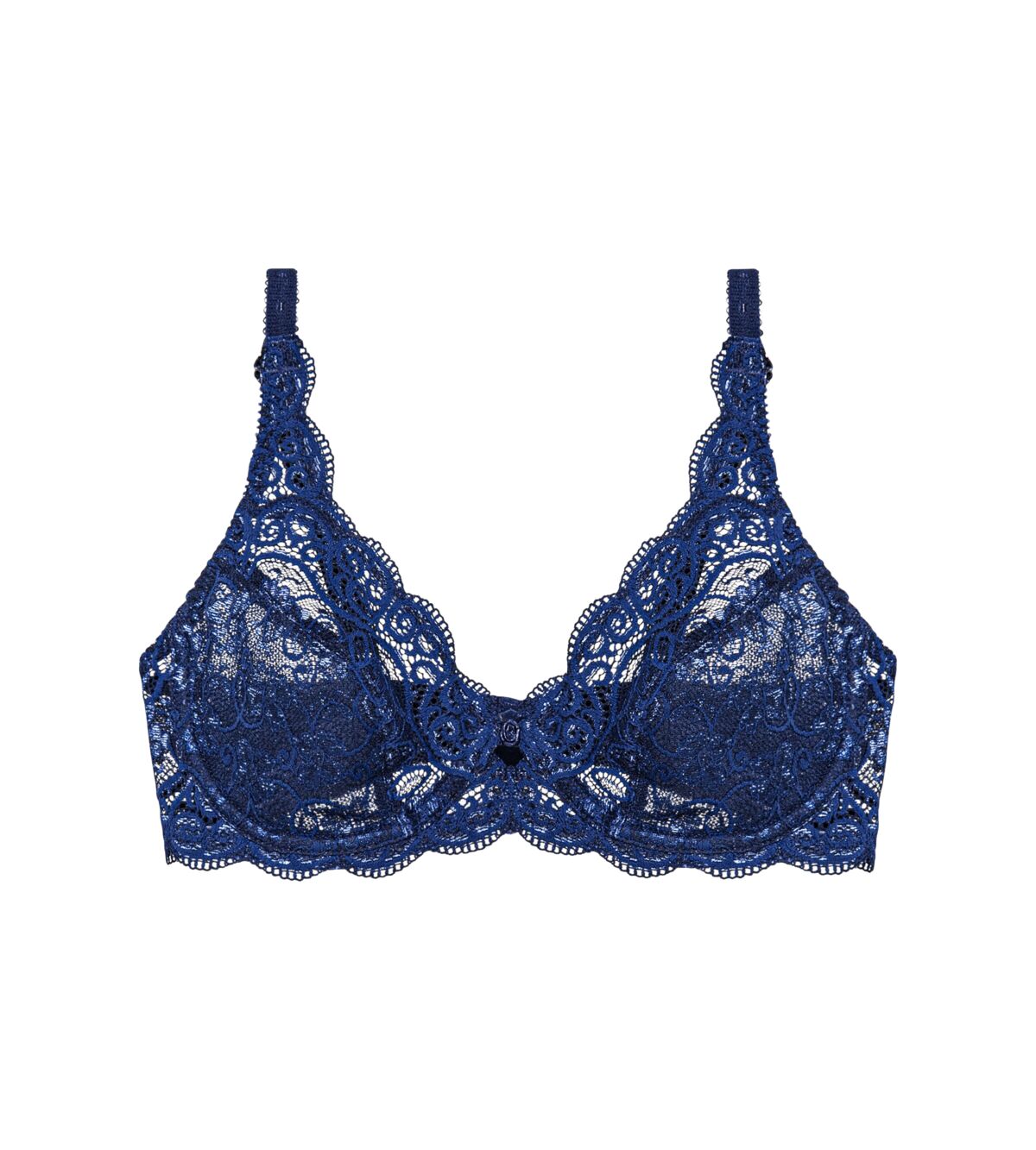 Triumph Amourette 300 Wired lacy bra - Blue 1 Shaws Department Stores