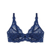Amourette 300 Wired lacy bra  - Blue