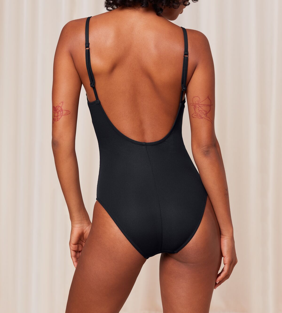 Triumph Summer Glow Padded Swimsuit - Black 4 Shaws Department Stores