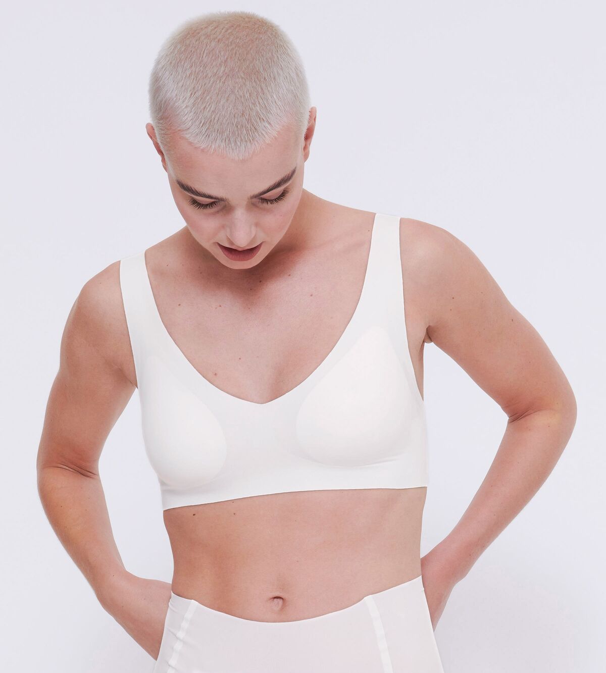 Sloggi Zero Feel Bralette 2.0 - White 3 Shaws Department Stores