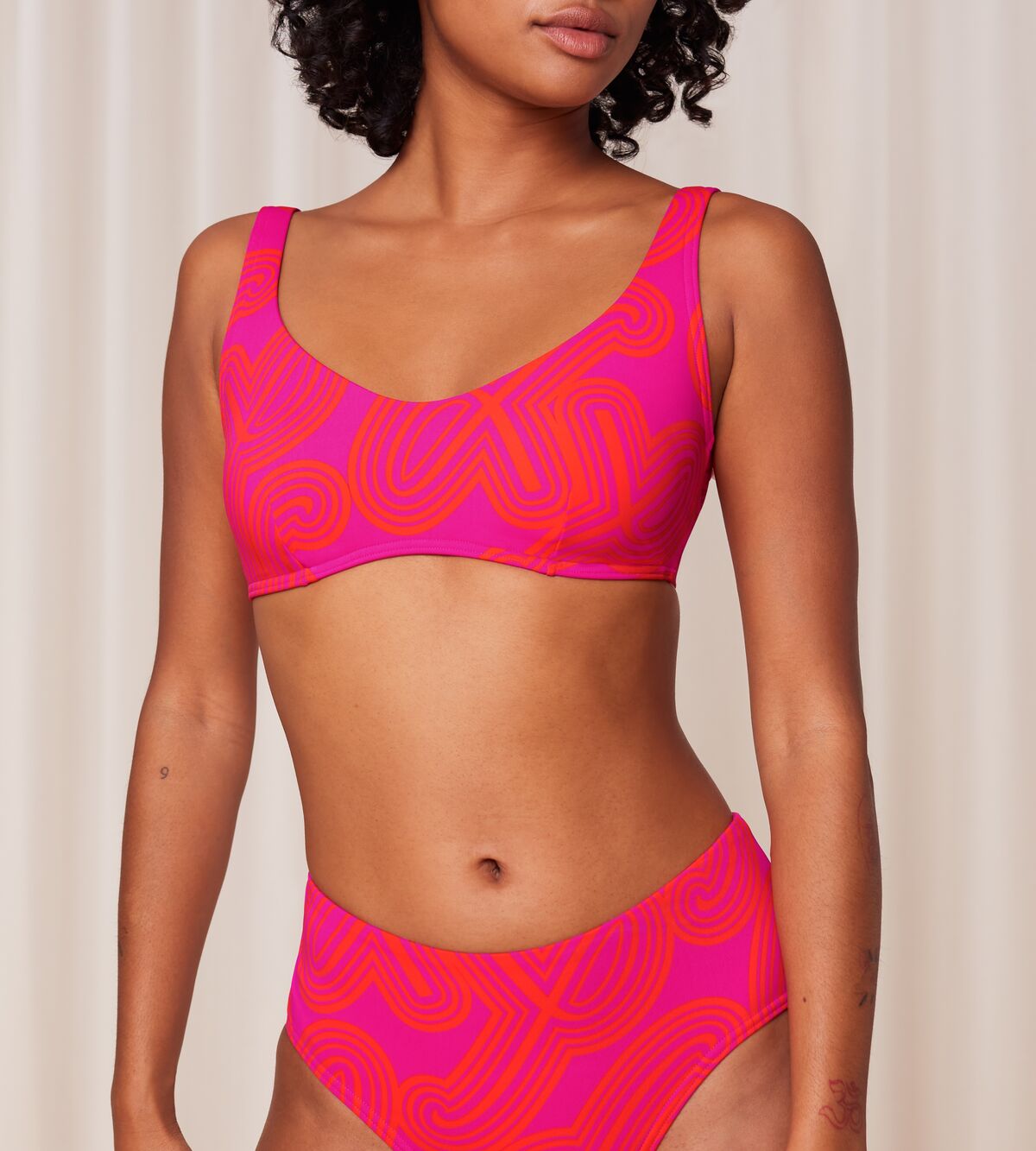 Triumph Flex Smart Summer Bikini Top - Pink 1 Shaws Department Stores