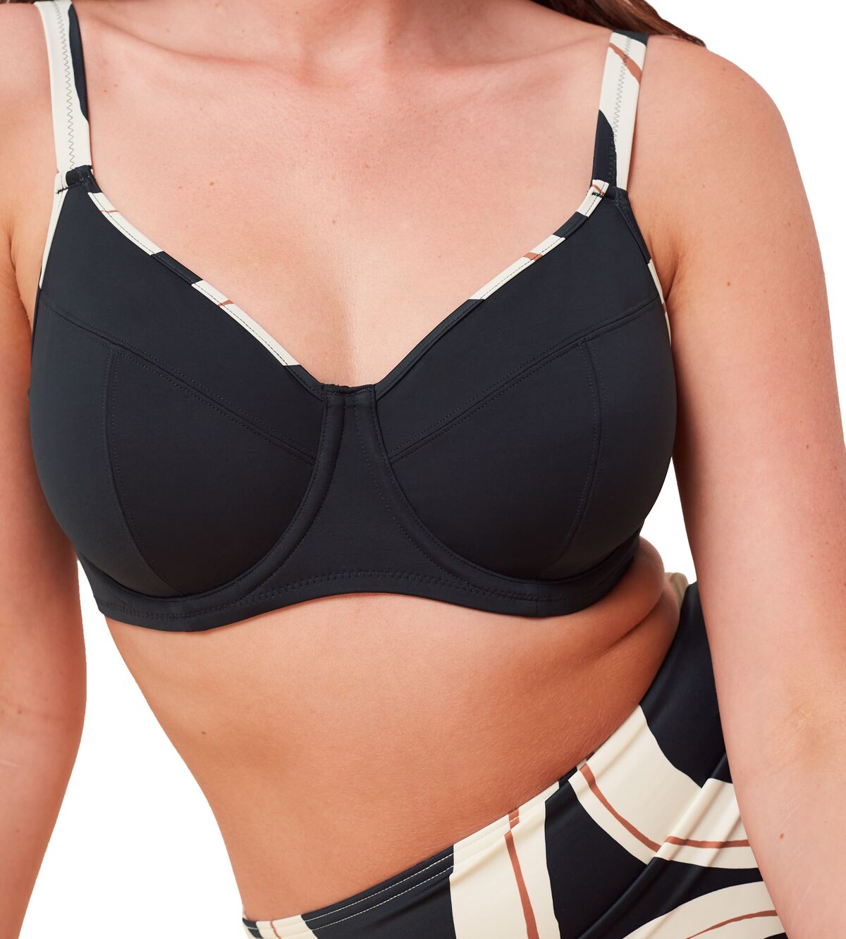 Triumph Summer Allure Wired Bikini top - Black 2 Shaws Department Stores