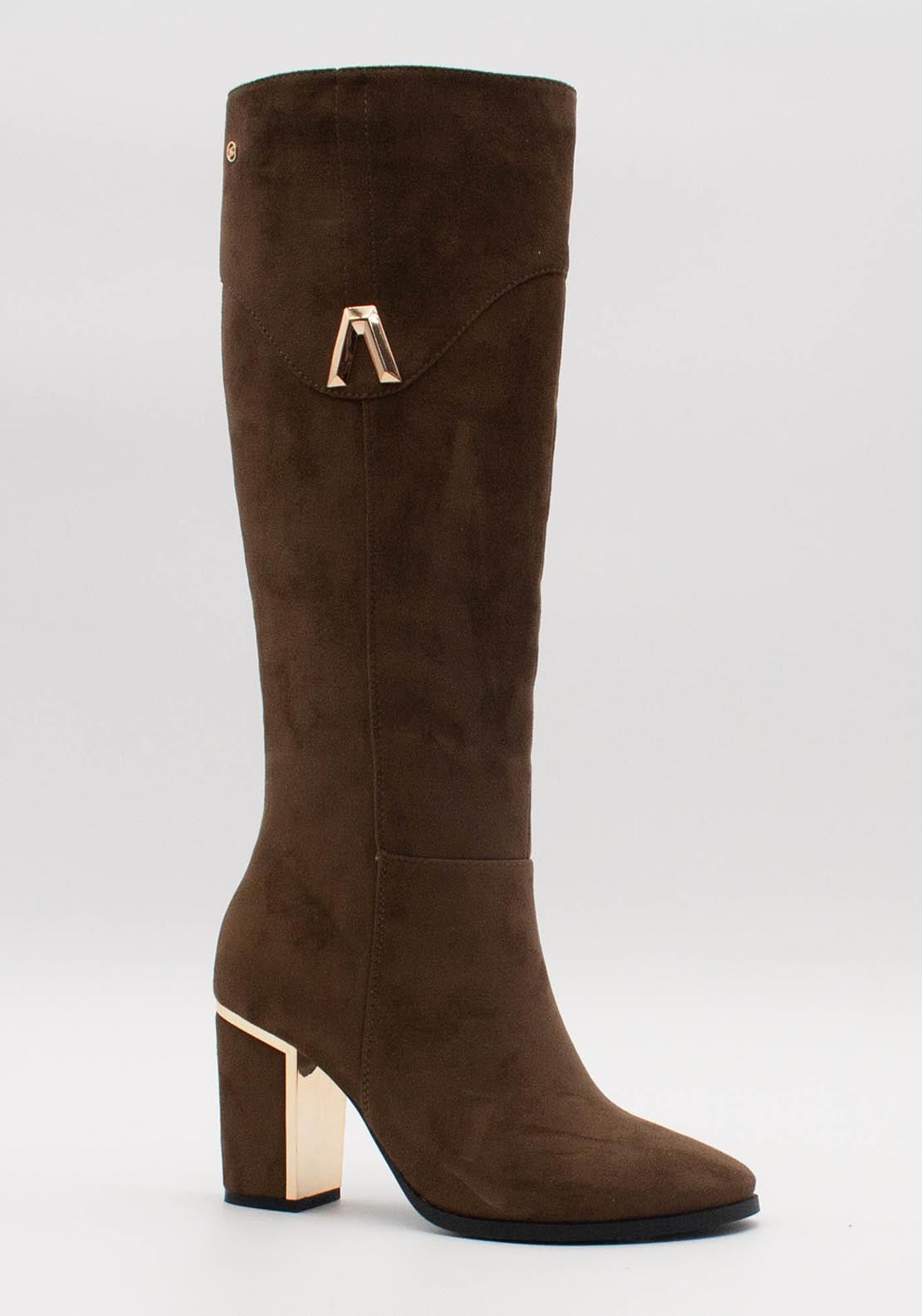 Zanni &amp; Co Knee High Boot Metallic Trim - Port S 1 Shaws Department Stores
