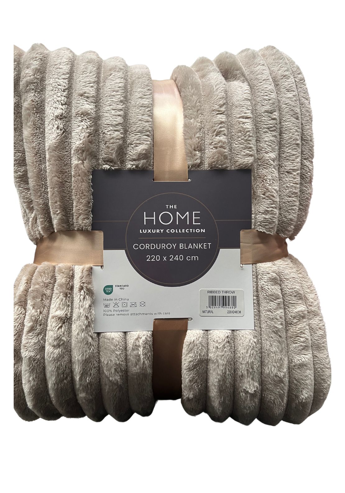 The Home Collection Ribbed Throw 220 x 240cm 6 Shaws Department Stores