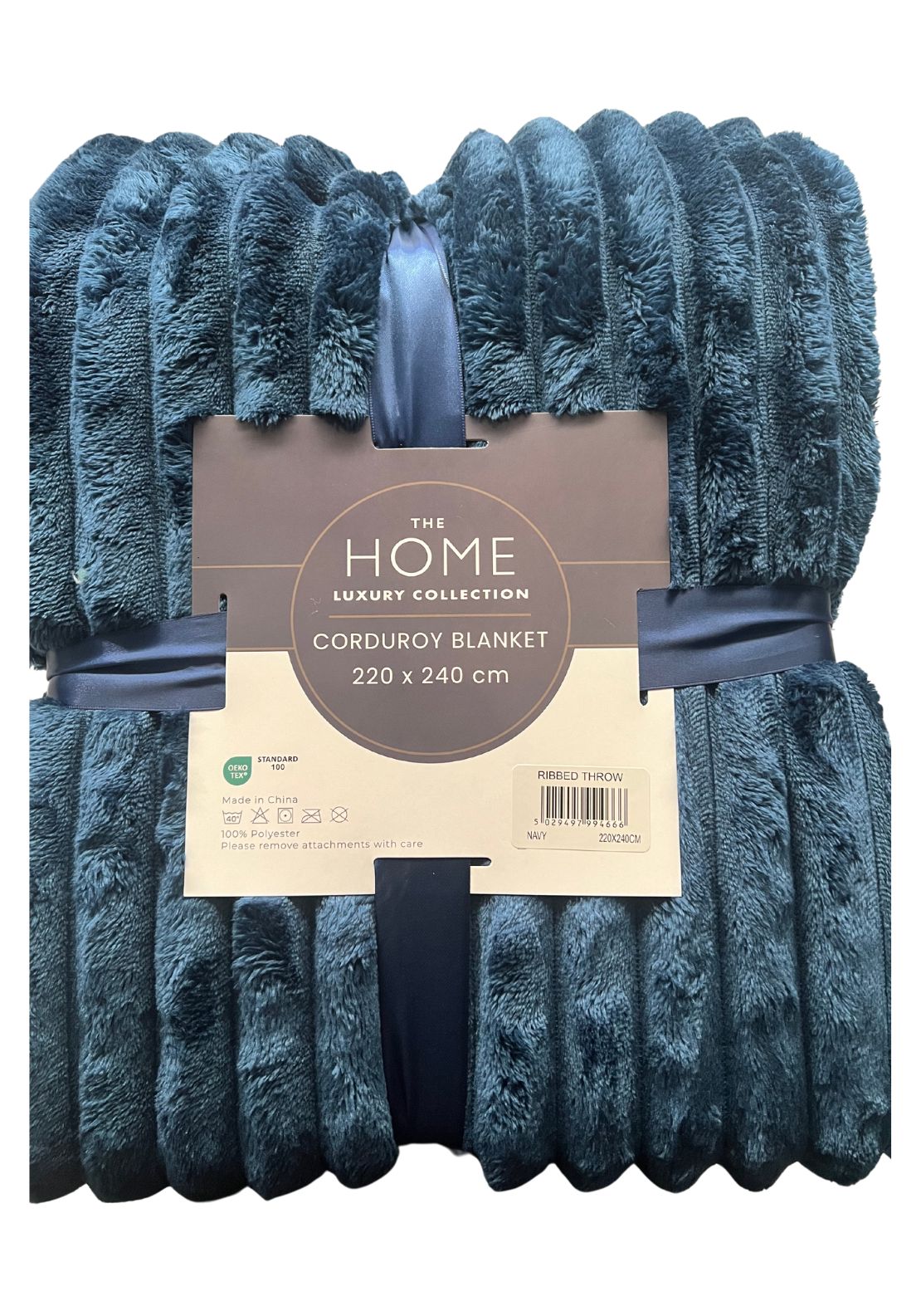 The Home Collection Ribbed Throw 220 x 240cm 4 Shaws Department Stores