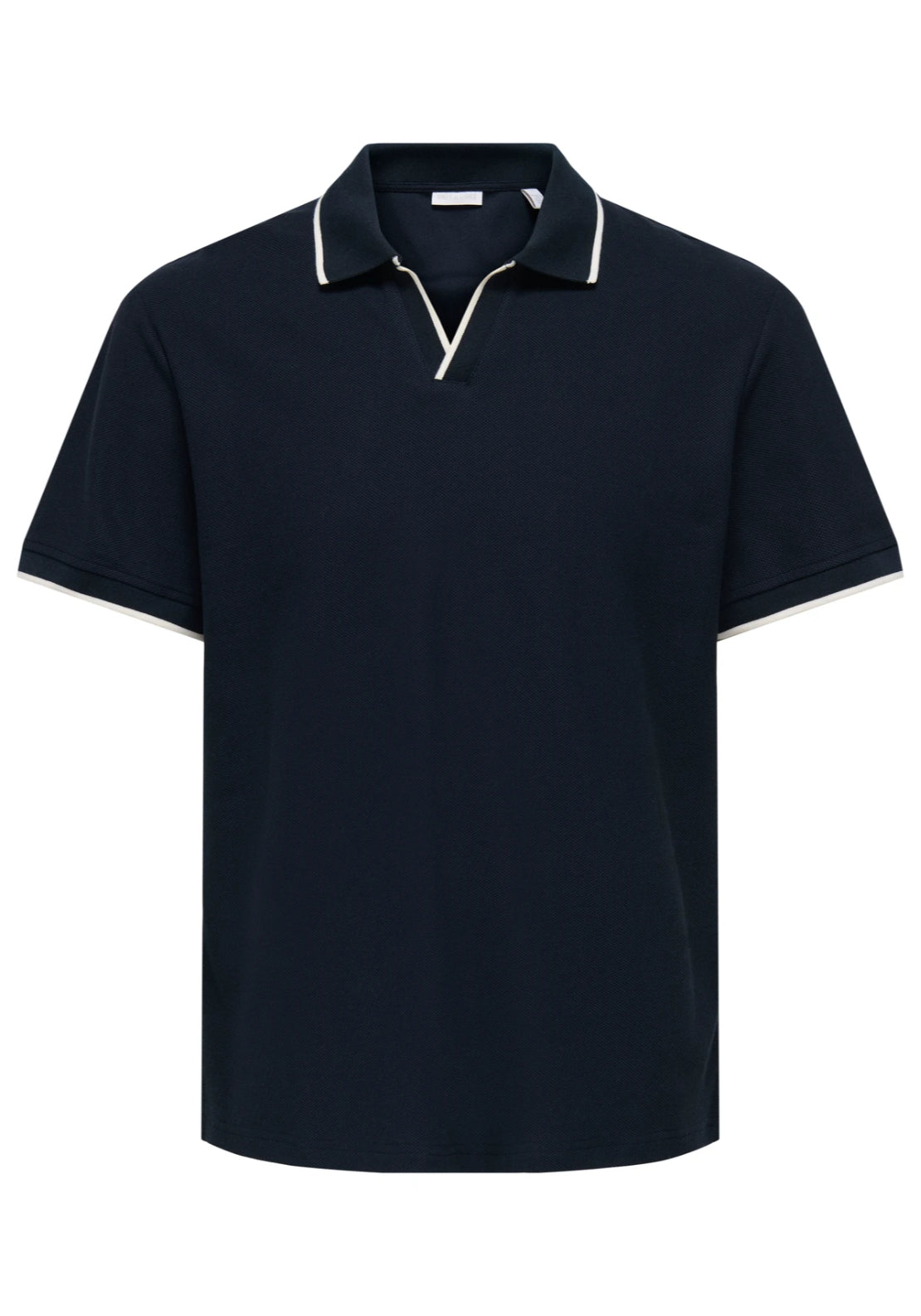 Only &amp; Sons Aston Polo Shirt - Dark Sapphire 6 Shaws Department Stores