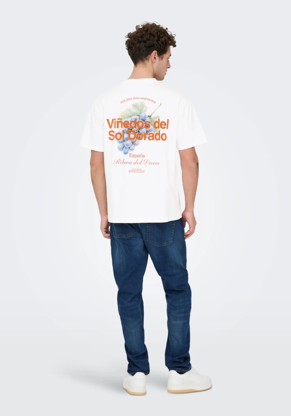 Only &amp; Sons Fred T-Shirt - White 2 Shaws Department Stores