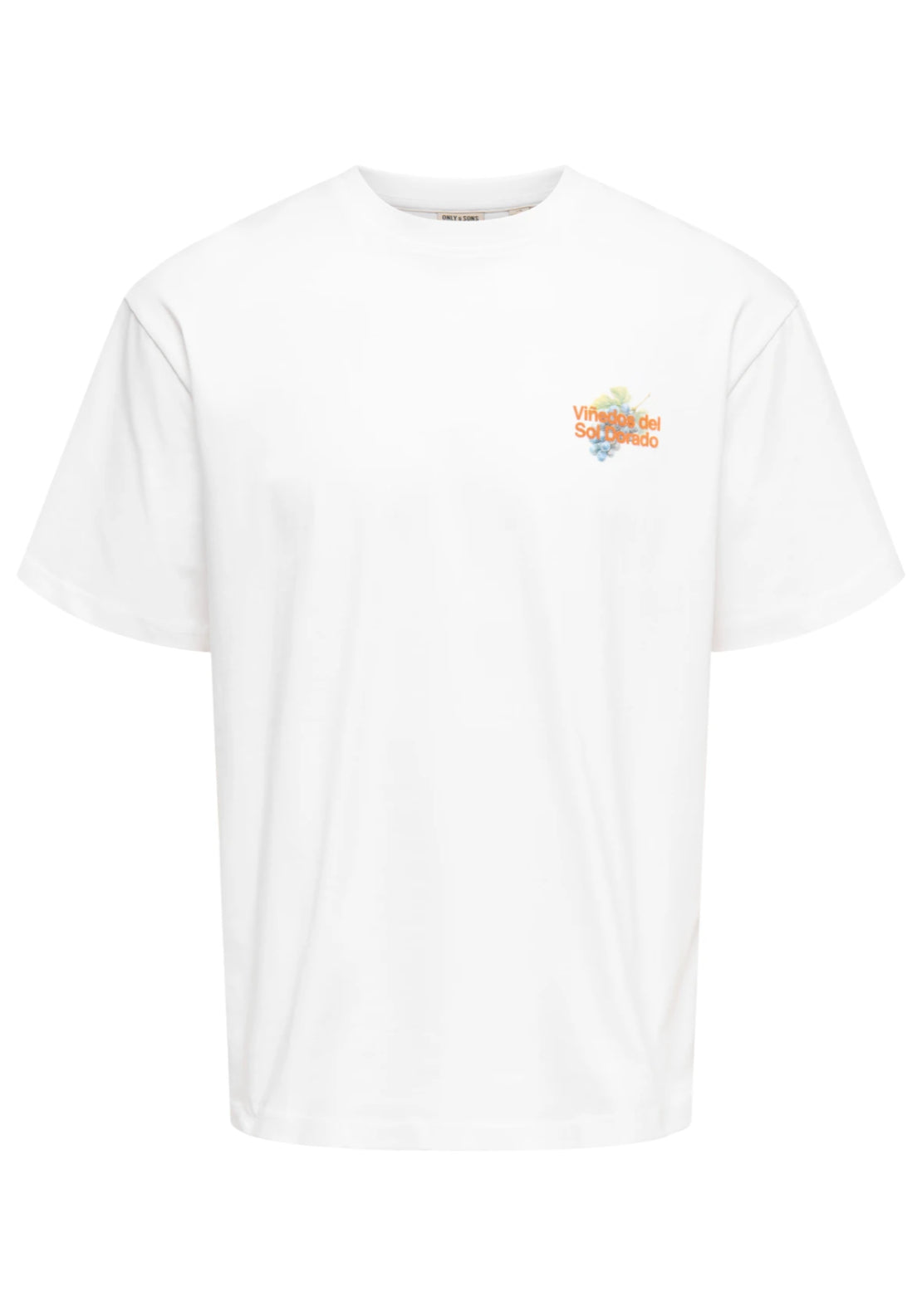 Only &amp; Sons Fred T-Shirt - White 6 Shaws Department Stores