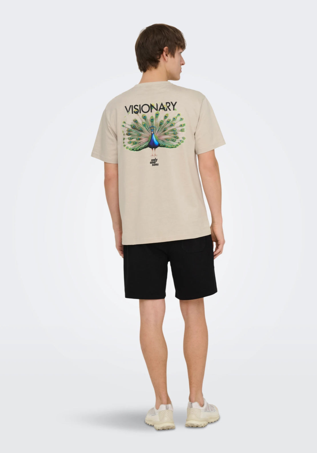 Only &amp; Sons Fred T-Shirt - Silver Lining 2 Shaws Department Stores
