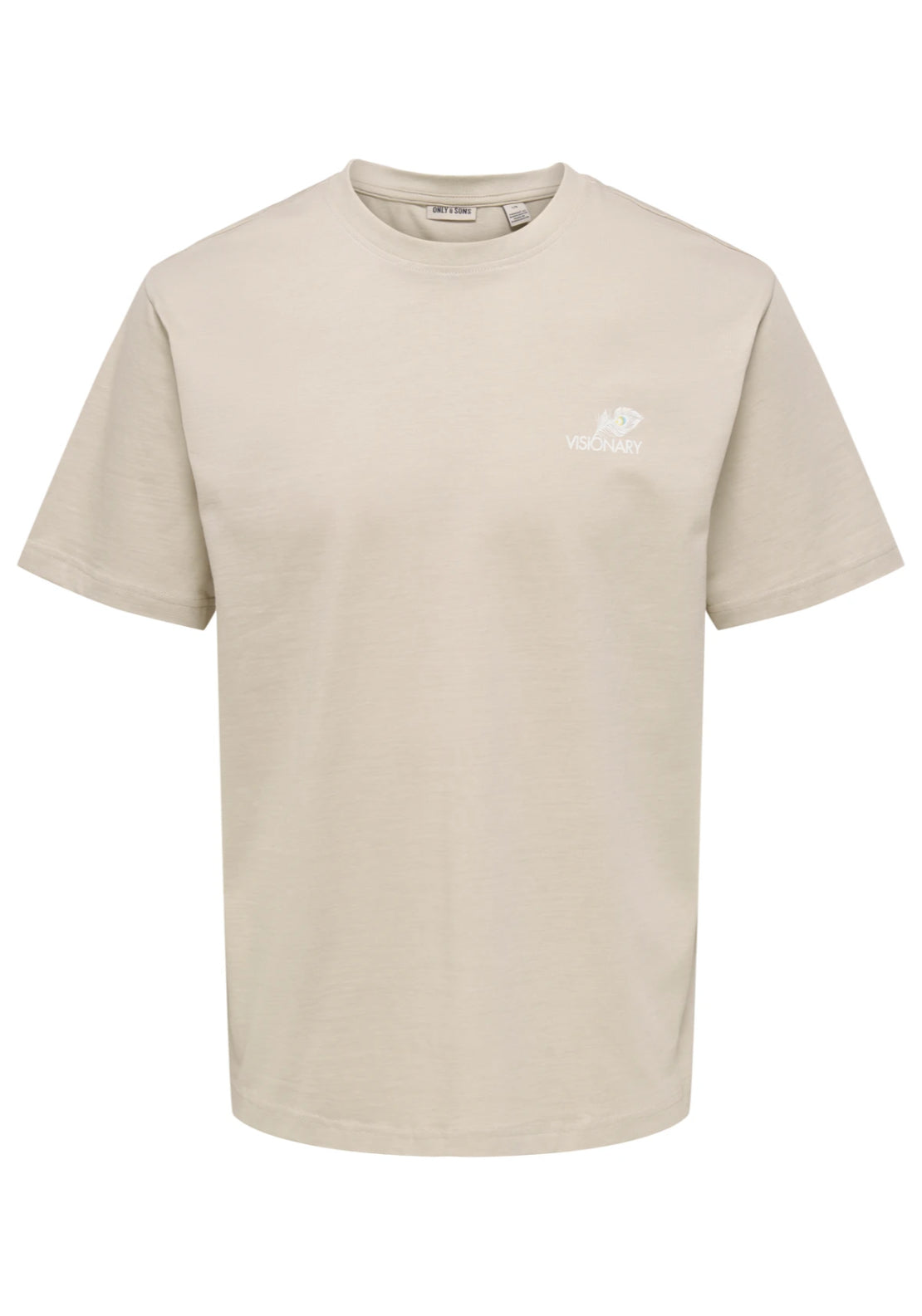 Only &amp; Sons Fred T-Shirt - Silver Lining 6 Shaws Department Stores