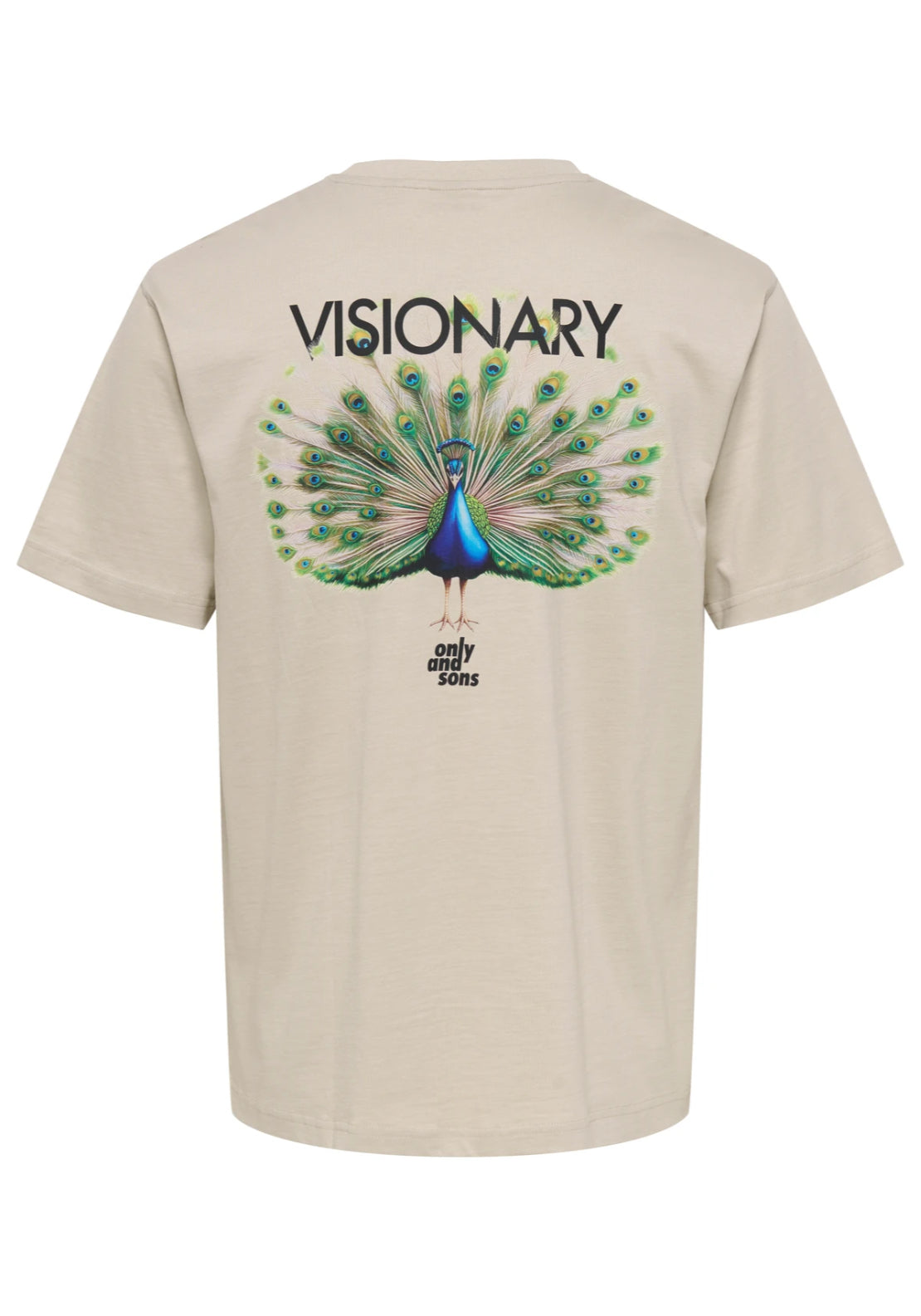 Only &amp; Sons Fred T-Shirt - Silver Lining 7 Shaws Department Stores