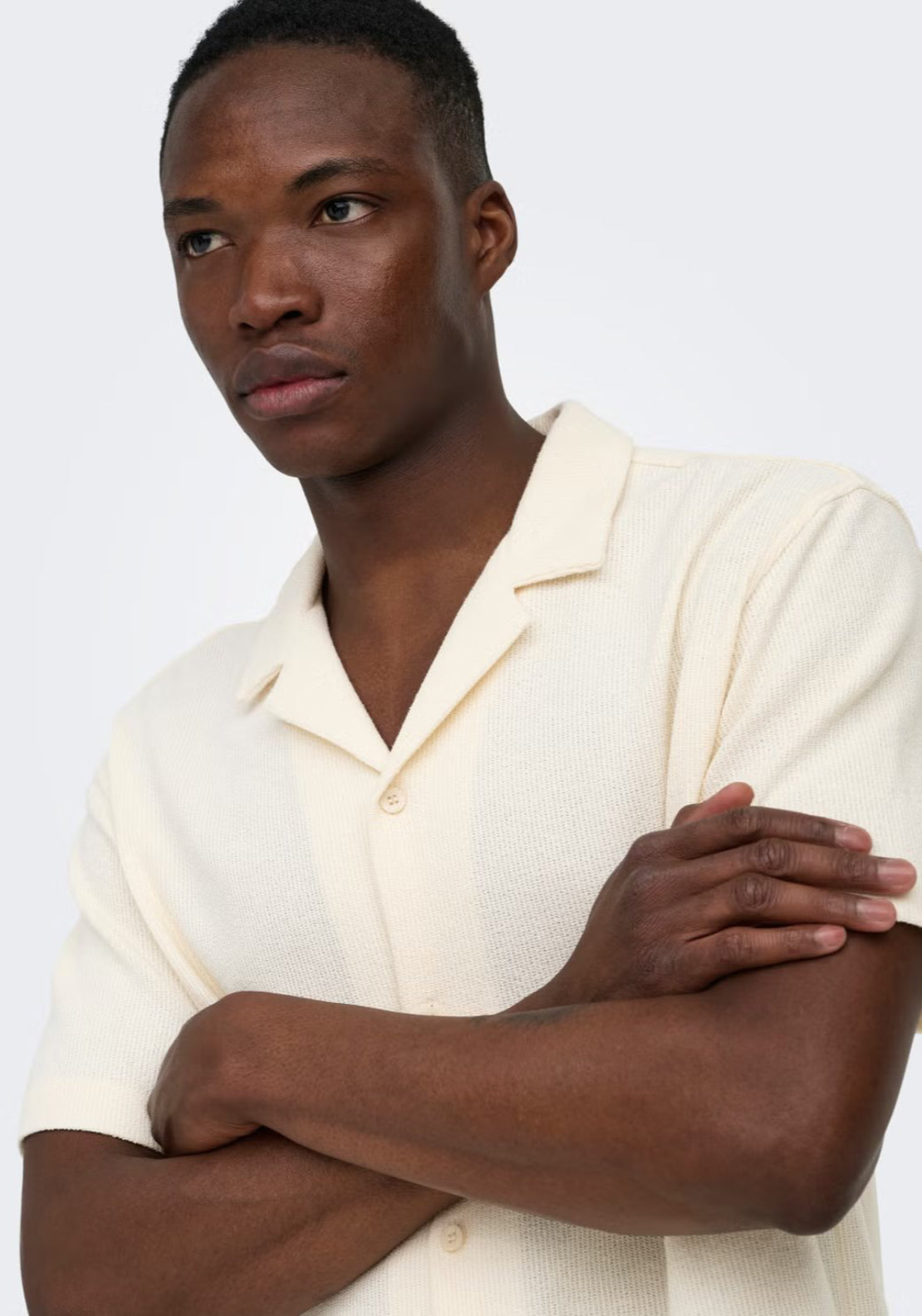 Only &amp; Sons Kosta Shirt - Antique White 4 Shaws Department Stores