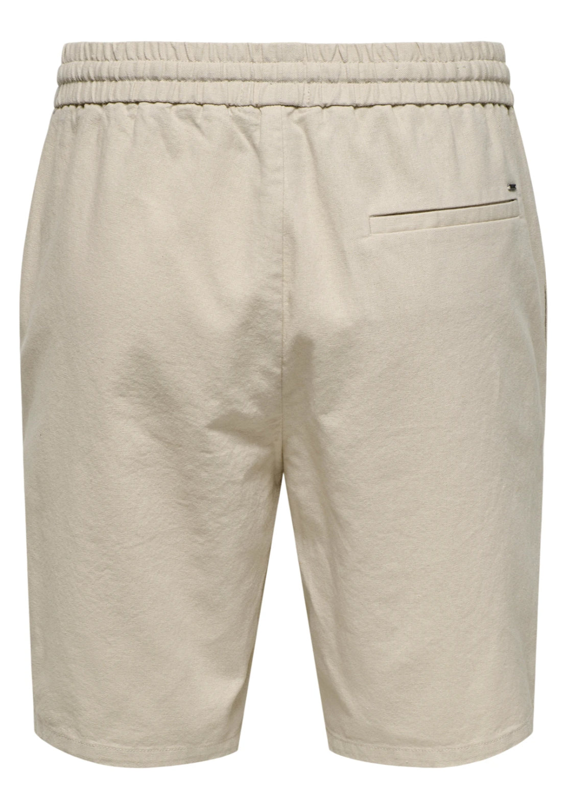 Only &amp; Sons Linus Regular Fit Linen Shorts - Silver Lining 7 Shaws Department Stores