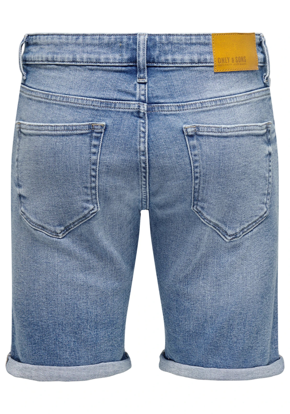 Only &amp; Sons Mid Waist Regular Fit Shorts - Blue 6 Shaws Department Stores