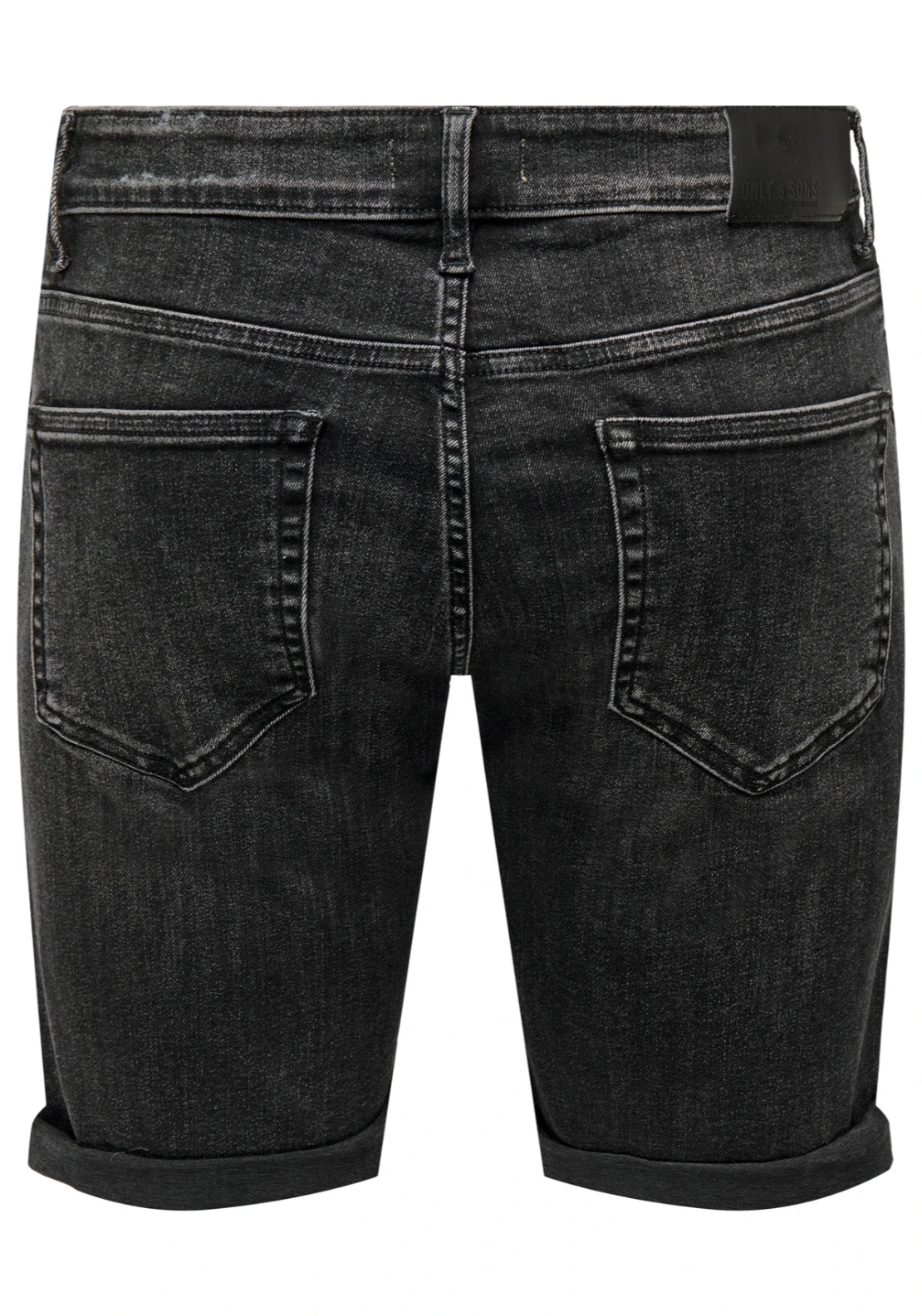 Only &amp; Sons Mid Waist Regular Fit Shorts - Black 6 Shaws Department Stores