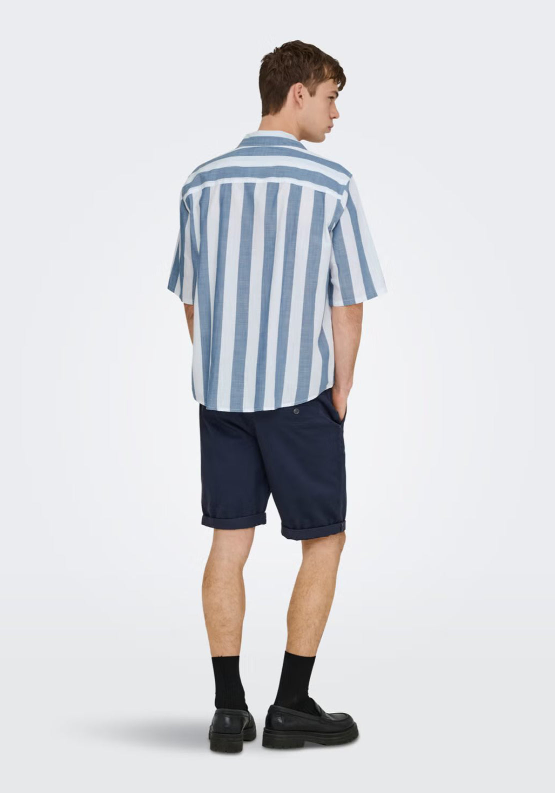 Only &amp; Sons Tes Shirt - Vintage Indigo 2 Shaws Department Stores