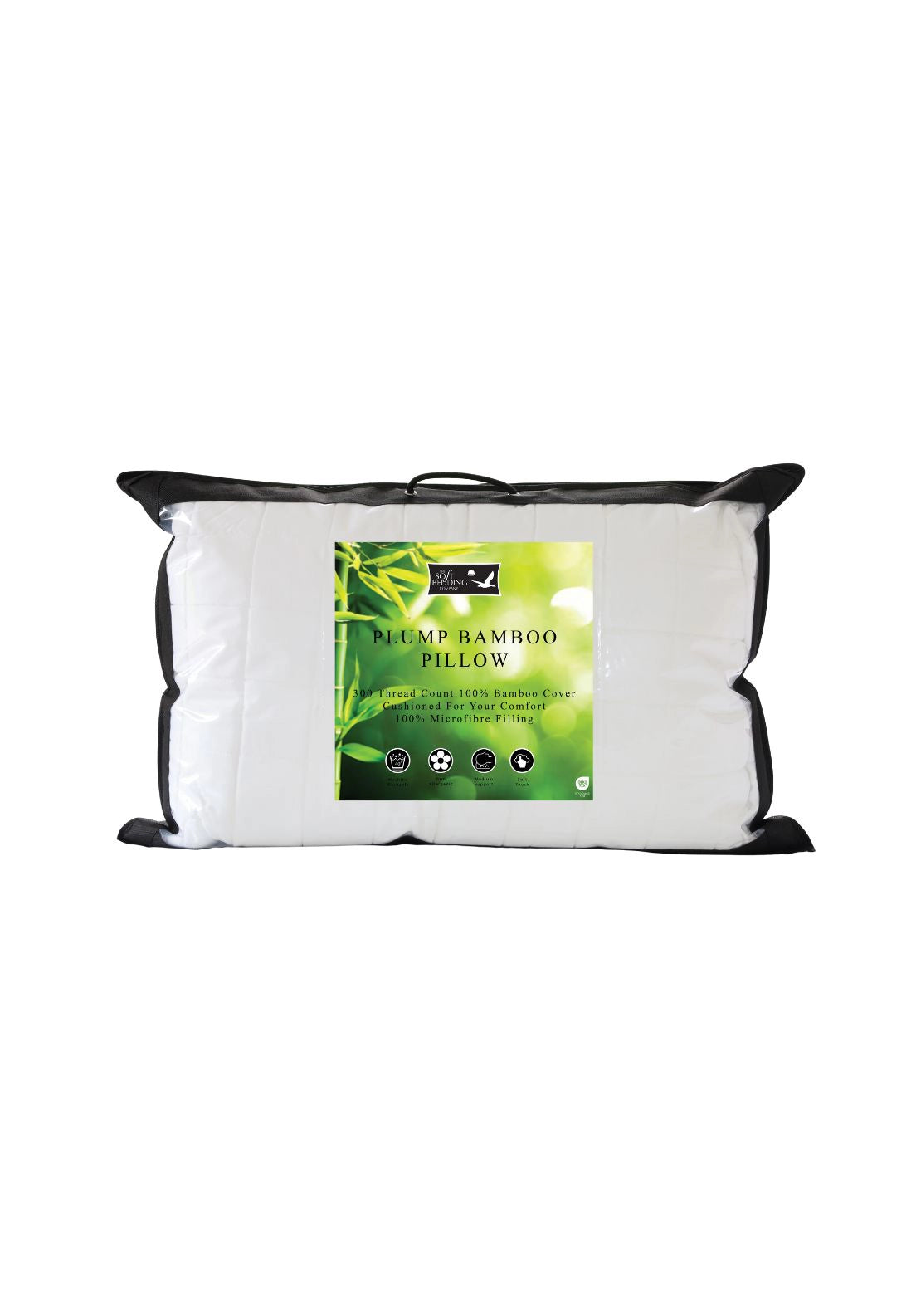 Plump Bamboo Pillow - White