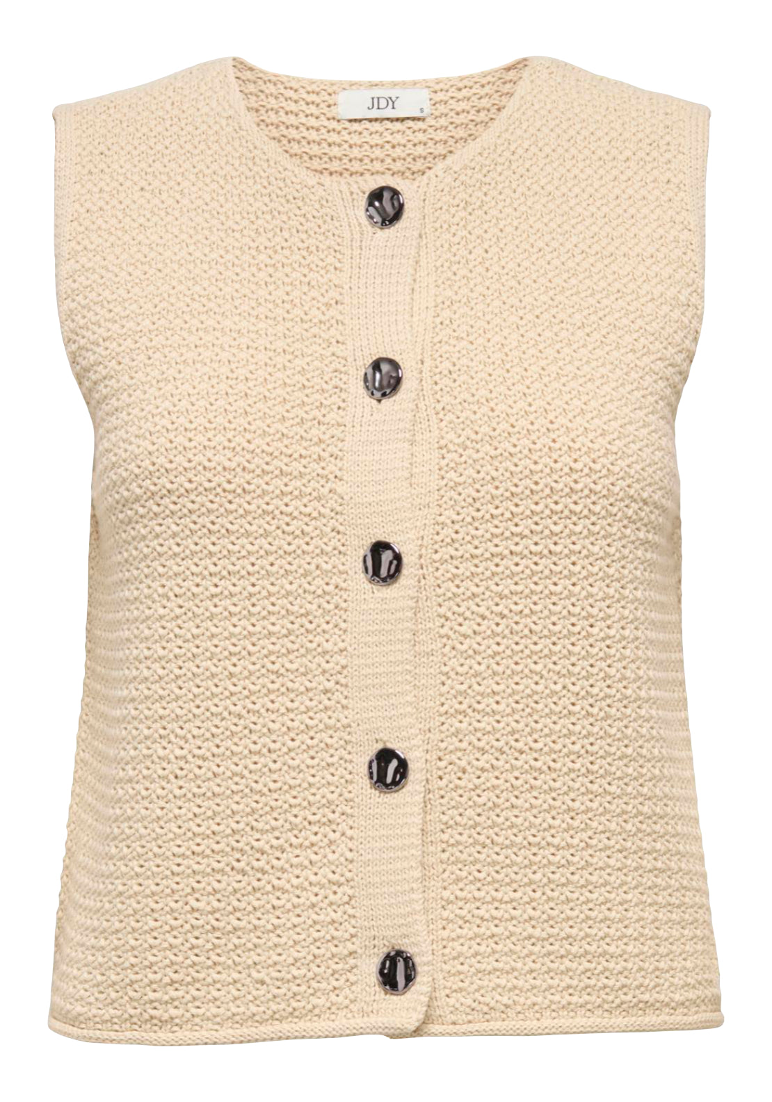 Jdy Martha Sleeveless Round Neck Vest - Fog 1 Shaws Department Stores
