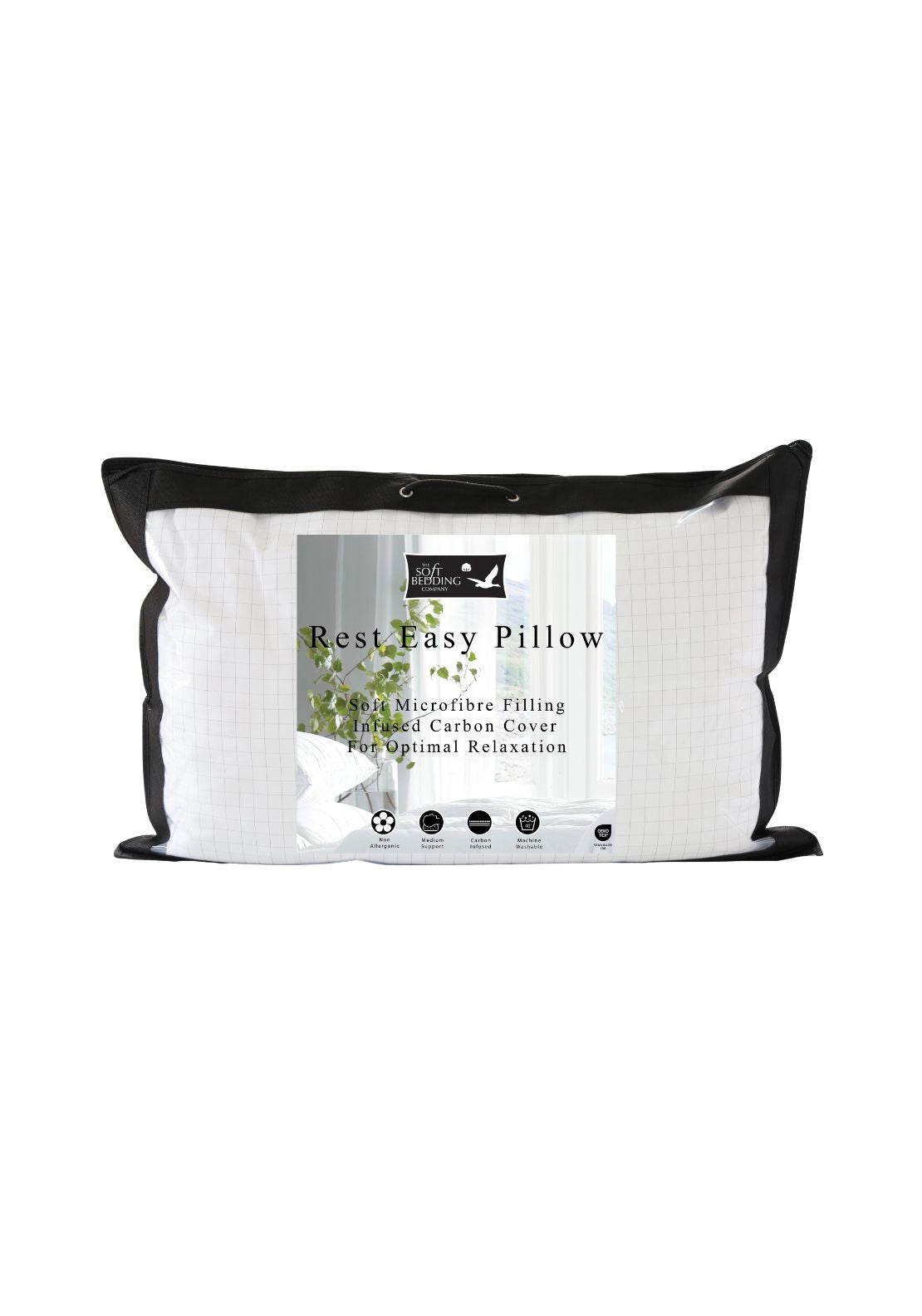 The Home Collection Rest Easy Carbon Pillow - White 1 Shaws Department Stores