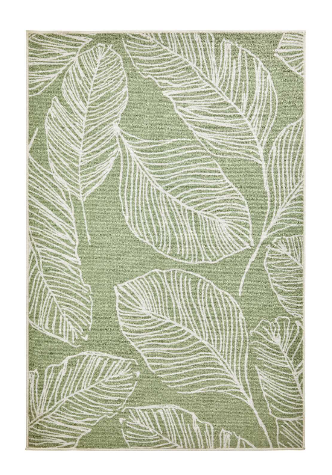 The Home Collection Leaf Washable Rug - Green 2 Shaws Department Stores