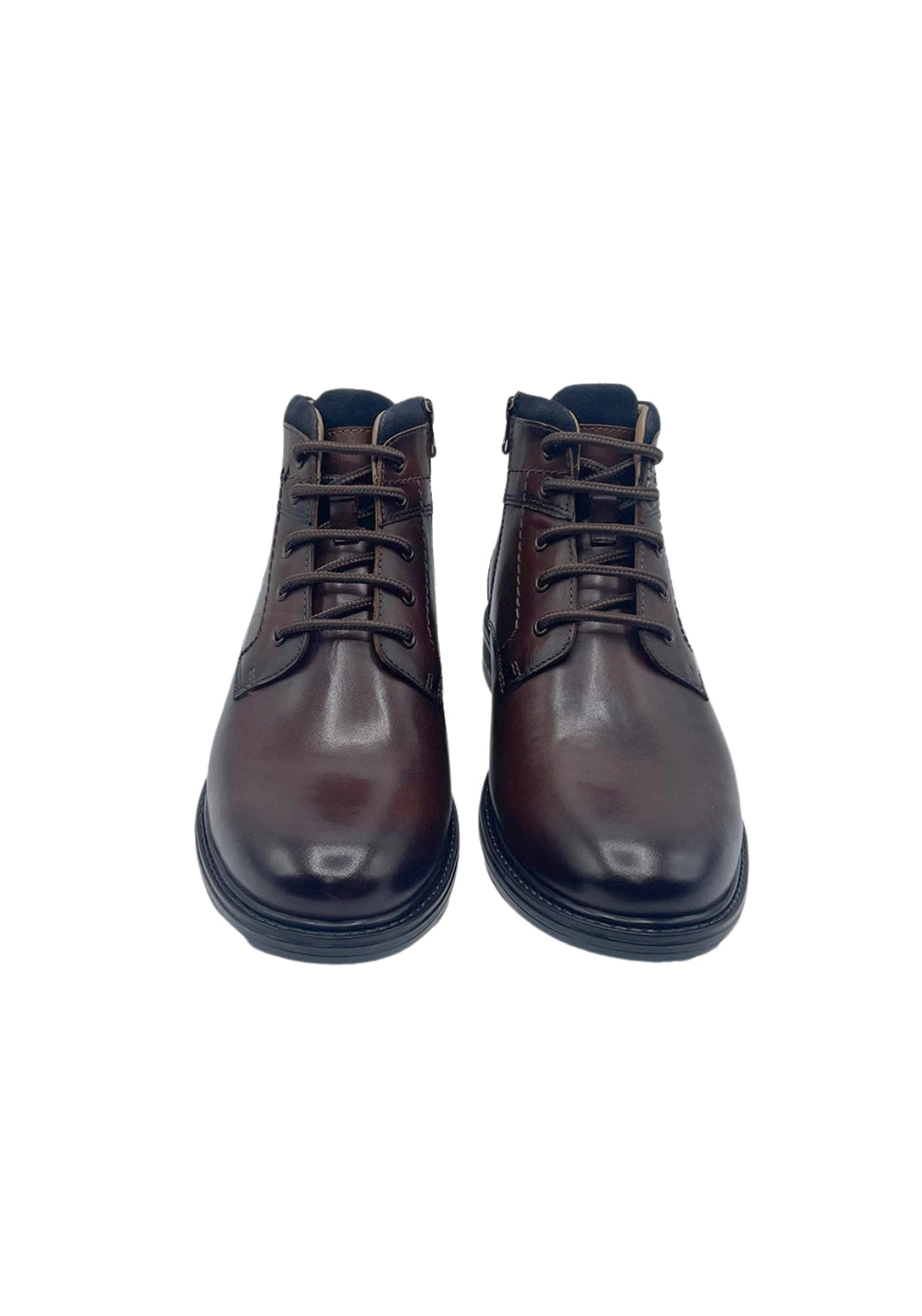 Dubarry Heel Detail Lace Up Boot - Brown 2 Shaws Department Stores