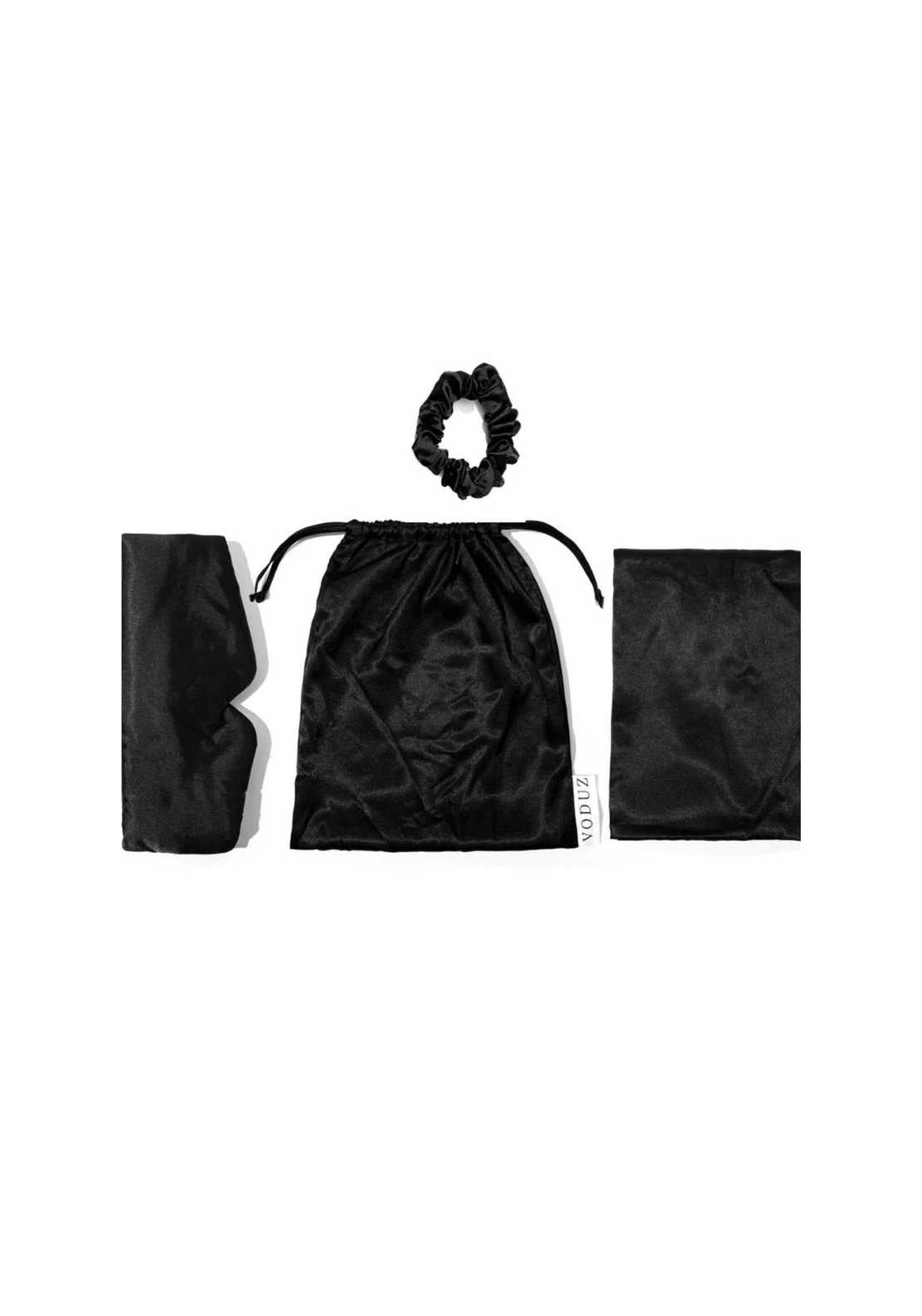 Voduz Slumber Satin Sleep Set - Black 1 Shaws Department Stores