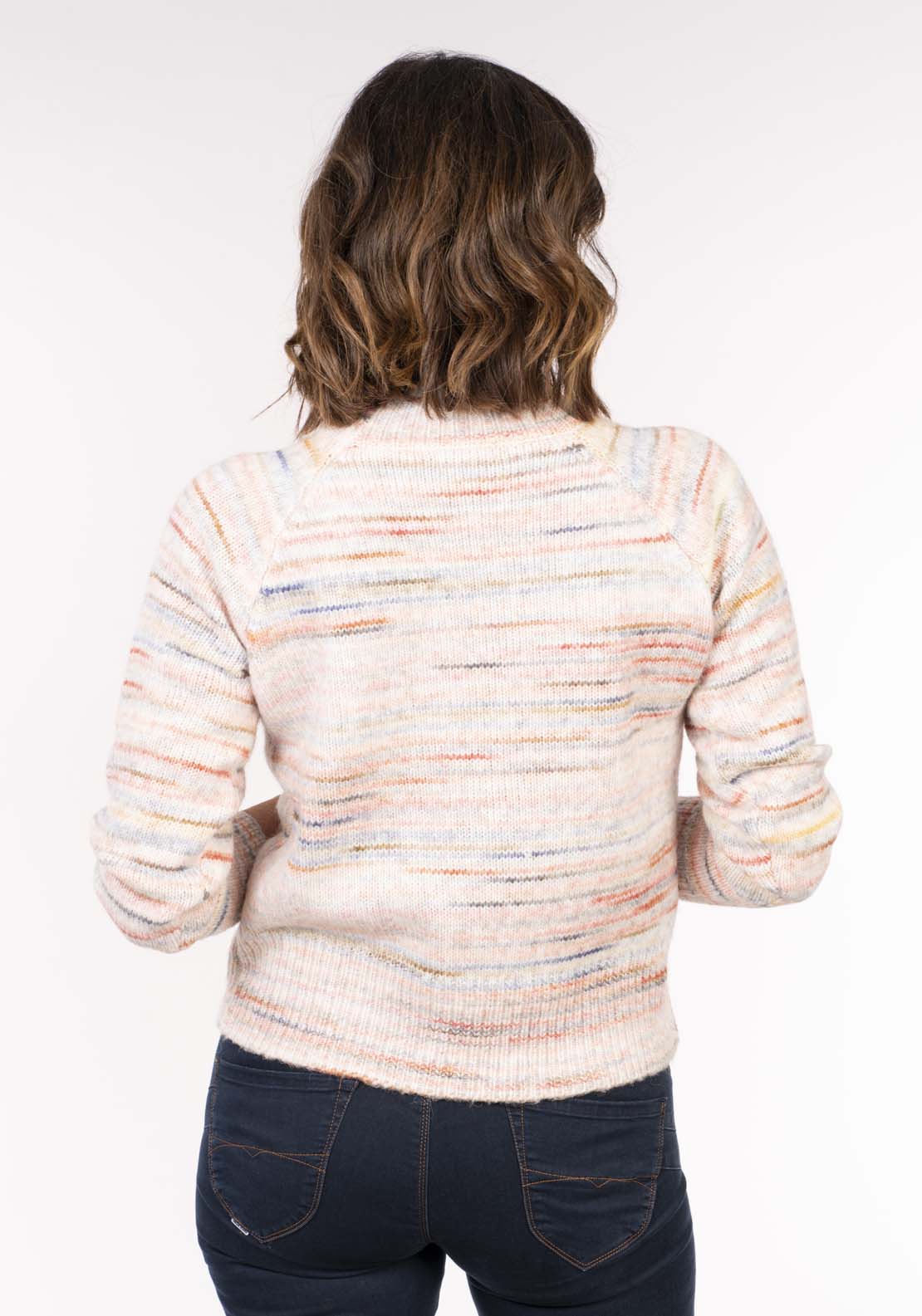 Tea Lane Space Dye Sweater - Salmon 5 Shaws Department Stores
