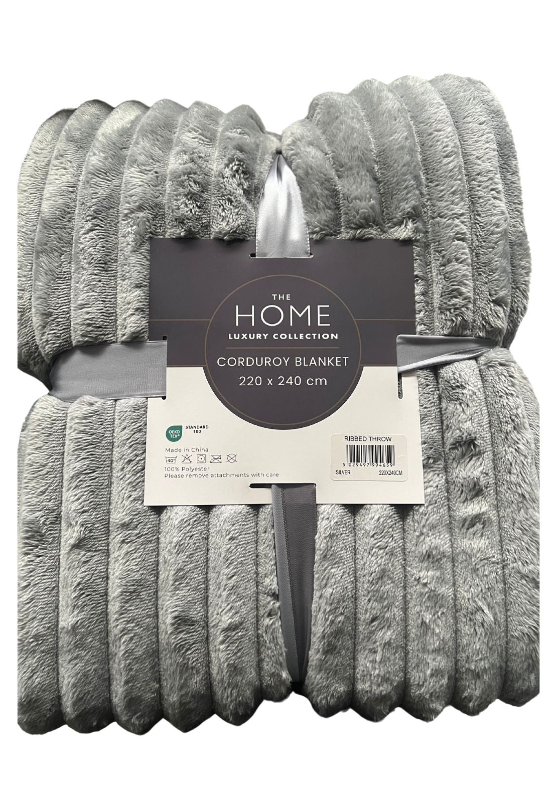 The Home Collection Ribbed Throw 220 x 240cm 3 Shaws Department Stores