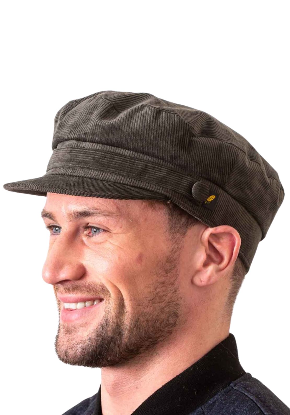 Hatman Of Ireland Skipper Cord Cap - Green 1 Shaws Department Stores