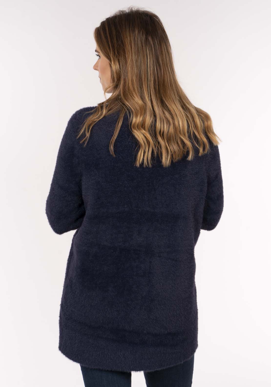 Naoise Sparkle Feather Cardi - Navy Sparkle 4 Shaws Department Stores