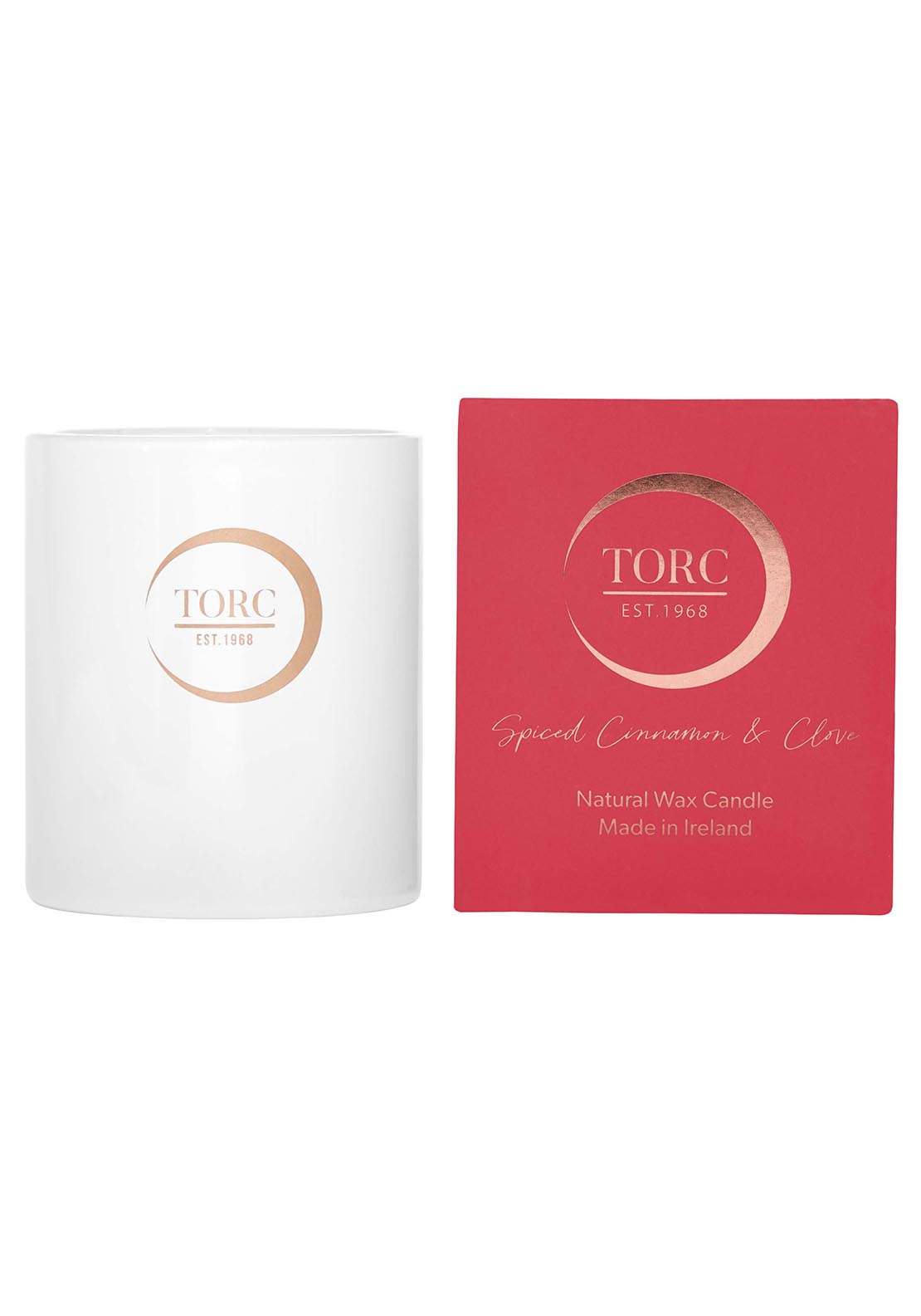 Torc Candles Signature Tumbler Spiced Cinnamon &amp; Clove - Red 1 Shaws Department Stores