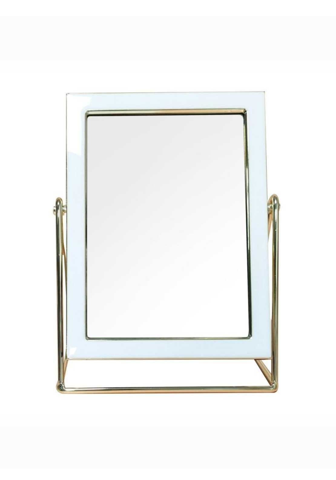 The Home Ella Vanity Mirror Rectangle White / Gold 5x7 2 Shaws Department Stores