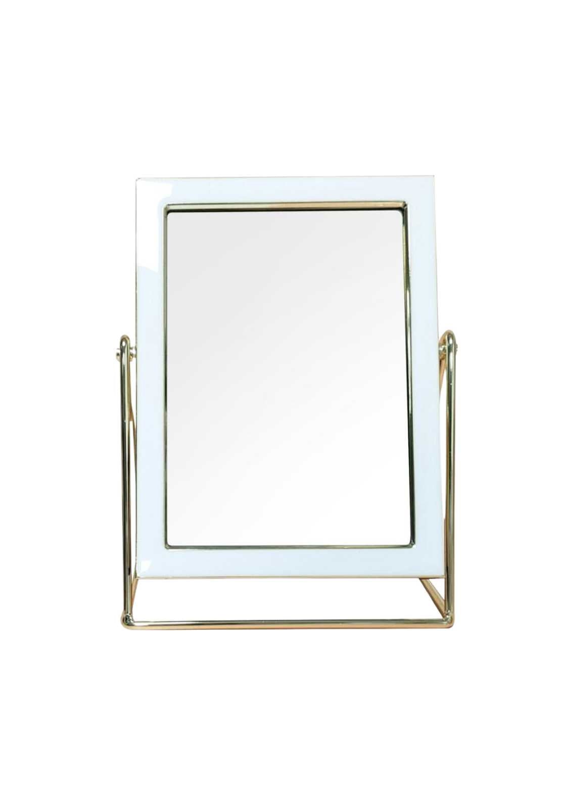 Ella Vanity Mirror Rectangle White / Gold 5x7 – Shaws