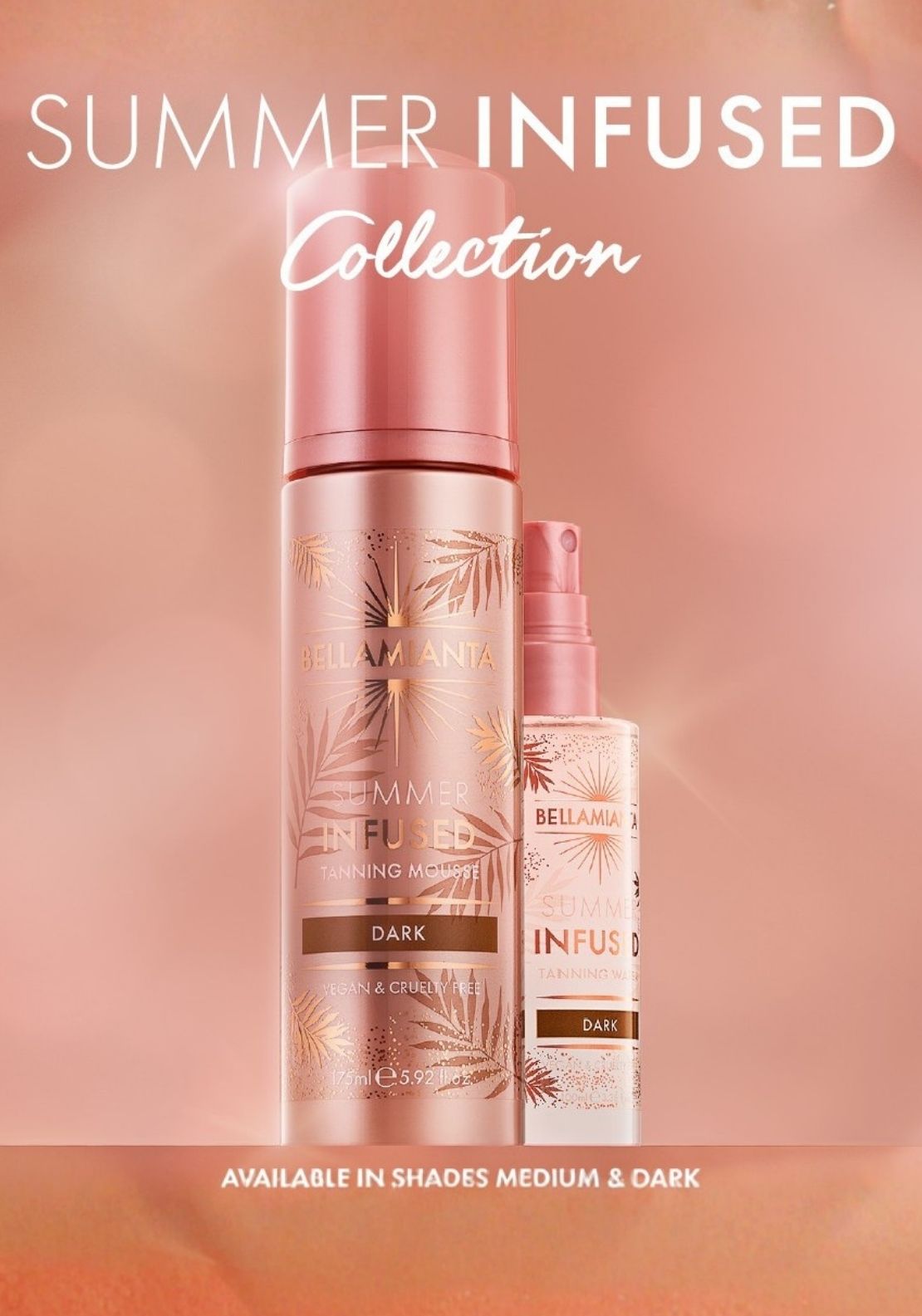 Bellamianta Summer Infused Luxury Tanning Mousse -175ml - Dark 3 Shaws Department Stores